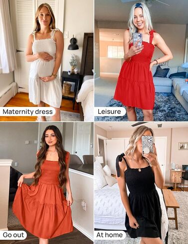 ZESICA Women's 2025 Summer Spaghetti Strap Sleeveless Square Neck Ruffle A Line Swing Mini Dress in Kuwait