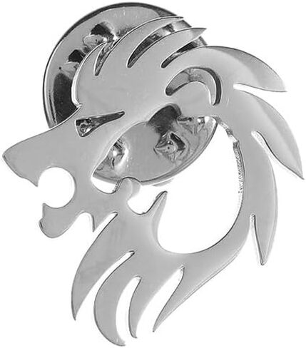 Hip Hop Crown Lion Brooches Stainless Steel Mens Animal Talisman Party Accessories Trendy Wedding Jewelry Badge Pins for Groom in Saudi Arabia