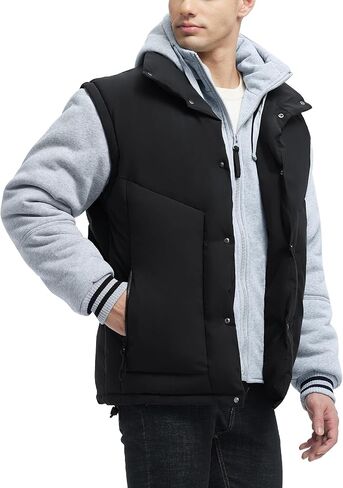 Winter Coats For Men Winter Jackets Water Resistant Warm Thicken Insulated Hooded Windproof Coat in Saudi Arabia