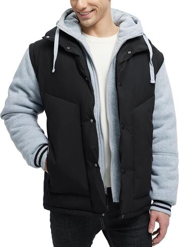Winter Coats For Men Winter Jackets Water Resistant Warm Thicken Insulated Hooded Windproof Coat in Saudi Arabia