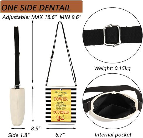 MBMSO Wizard Oz Gifts You've Always Had the Power My Dear Crossbody Bag Movie Inspired Gifts for Fans Movie Lover Sling Purse in Kuwait