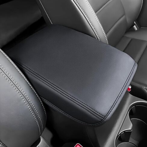 Car Center Console Cover for Mazda CX5/CX-5 2018-2025 Accessories, Anti-Scratch Leather Middle Console Lid Cover Pad Protector Elbow Arm Rest Cover for Car (Black) in Saudi Arabia