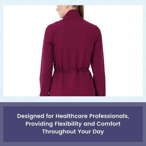 MIKAL Premium Super Soft Four Way Stretch Anti-Wrinkle Regular Fit Scrub/Jacket for Women- Medical/Doctor/Health Care Uniform in Saudi Arabia