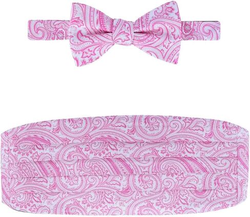Trafalgar Men's Sobee Paisley Cummerbund and Bow Tie Set in Saudi Arabia