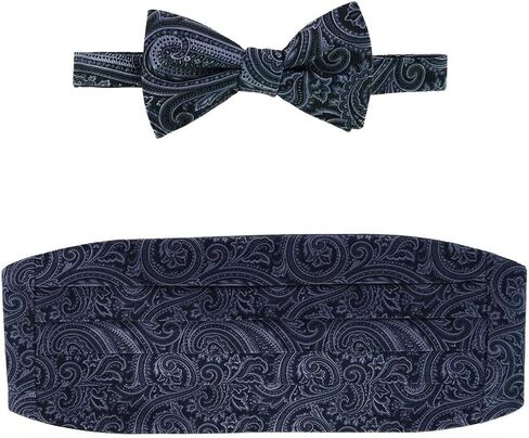 Trafalgar Men's Sobee Paisley Cummerbund and Bow Tie Set in Saudi Arabia
