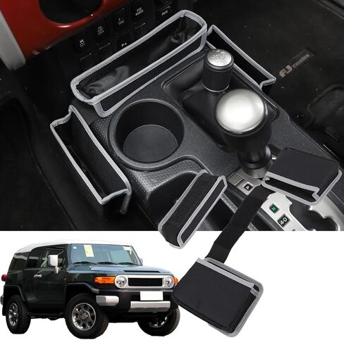 For Toyota FJ Cruiser 2007-2021 car center console side outlet storage bag trunk storage box (Center console storage bag) in Saudi Arabia