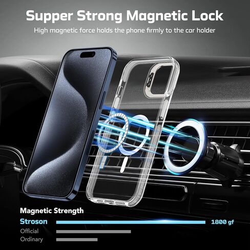 for iPhone 15 Pro Max Case, with Built in Screen Protector Heavy Duty Drop Protection, Full Body Rugged Shockproof Dust Proof Protective Phone Cover for Apple iPhone 15 Pro Max 6.7" (Black/Orange) in Saudi Arabia