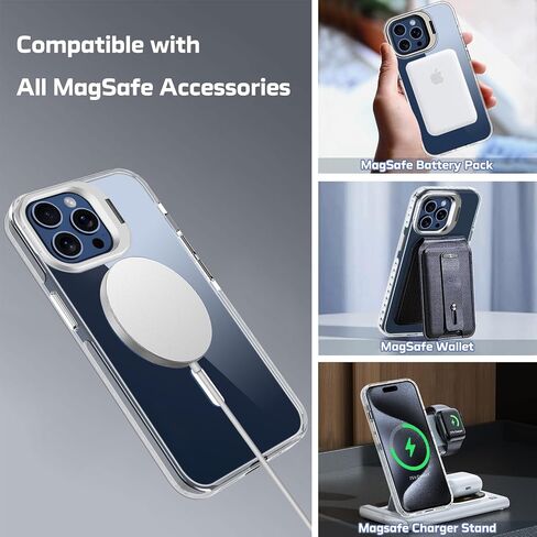 for iPhone 15 Pro Max Case, with Built in Screen Protector Heavy Duty Drop Protection, Full Body Rugged Shockproof Dust Proof Protective Phone Cover for Apple iPhone 15 Pro Max 6.7" (Black/Orange) in Saudi Arabia