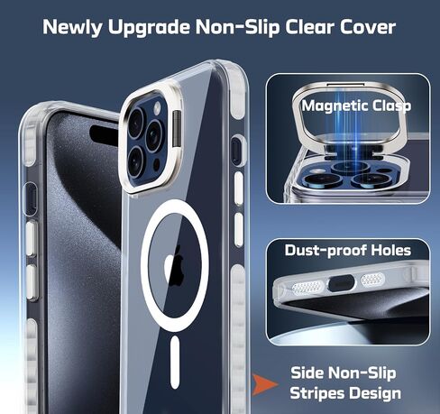 for iPhone 15 Pro Max Case, with Built in Screen Protector Heavy Duty Drop Protection, Full Body Rugged Shockproof Dust Proof Protective Phone Cover for Apple iPhone 15 Pro Max 6.7" (Black/Orange) in Saudi Arabia
