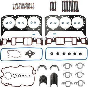 Head Gasket Set Bolt Kit Fit For GMC Sonoma Cheverolet Blazer Express S10 1994-2006 4.3L V6 OHV 12v Cu.262 VIN Z HS9354PT-6 CS9354-3 ES74034