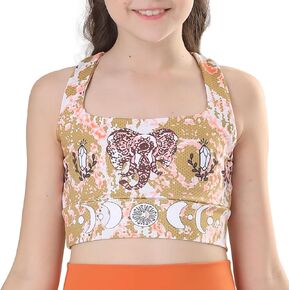 صدرية الفتيات الرياضية - حزام معكرونة y Back Training Pras for Teens Racerback Yoga Bra Comfort Top Crop