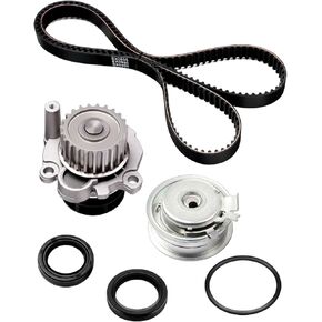 Scitoo 06A-109-119-D 06A-109-479-F TIMENG BELL KIT مع مضخة المياه المتوافقة مع 1999-2005 لفولكس واجن لبيتل ، 1999-2006 لفولكس واجن للغولف ، 1999-2005 لفولكس واجن لجيتا.