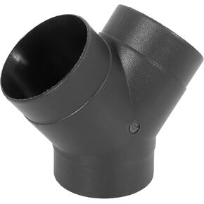 X AUTOHAUX 75mm Car Heater Warm 3 Way Air Ducting Pipe Y Shape Outlet Connector Black Plastic