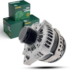 Automotive Alternator Fit for: Buick® Enclave V6 3.6L 2008-17, Chevrolet® Traverse V6 3.6L 2009-17, GMC® Acadia V6 3.6L 2007-16, Saturn® Outlook V6 3.6L 2007-2010