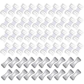 60 Pack Elastic Bandage Clips Aluminum Butterfly Bandage Clips Bandage Wrap Clip Fasteners for Self-Adhesive Bandage Wrap Compression Bandage Wraps Self-Adh Wrap Rolls 2 Types