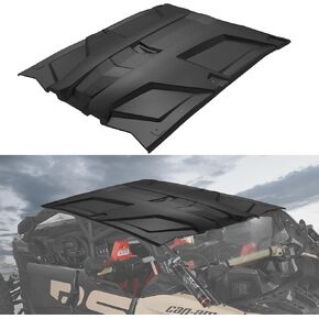 Sport Roof Top for Can-Am X3 Max, Dustproof Resistant Hard Coat Poly Roof 4 Pieces Combination Roof Sun Visor for Can Am Maverick X3 Max 2017-2024 Accessories (Replace #715003750 715003749)
