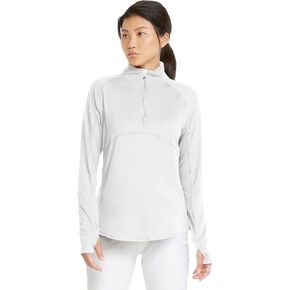 Puma Women's Standard Gamer 1/4 Zip ، White Bright ، XL