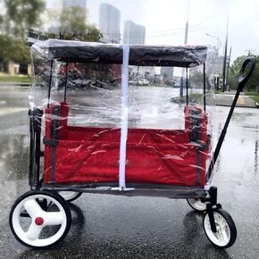 Waterproof Wagon Rain Cover for Outdoor Garden Camping Dustproof Organizer Accessories, 35" Lx31 Wx28 H
