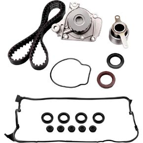 SCITOO TS26224 ITM224 Engine Timing Belt Kit with Water Pump Compatible with 1996-2000 For Honda Civic,1996 1997 For Honda Civic del Sol