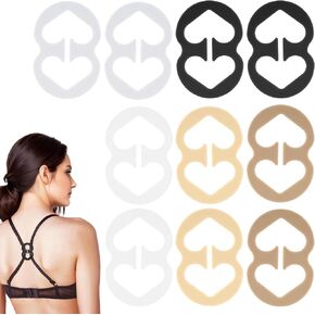 10 Pcs Bra Clips to Make Racerback Bra Strap Clips Conceal Straps Anti-Slip Bra Strap Holder, 5 Colors
