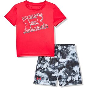 Under Armour Boys Boys' Short Sleeve Tee and Short Set, Lightweight and Breathable