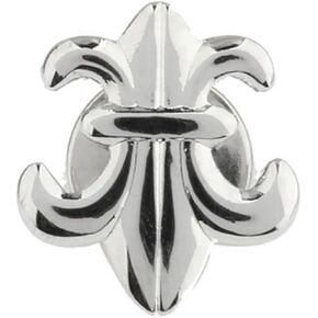 Fleur De Lis Silver Lapel Pin, Elegant and Timeless Design for Men, Classic Accessory for Formal and Casual Attire