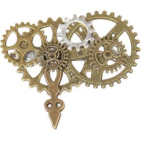 دبوس بروش Steampunk Vintage للنساء للنساء ملحقات أنيقة التروس الشرير بروشات صفن البالين