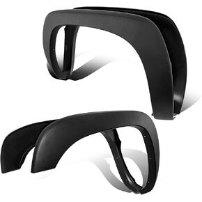 OE Factory Fender Flares Compatible for 99-06 Chevy Silverado Compatible for 99-06 GMC Sierra 1500 2500 3500HD / 07 Classic Fleetside Smooth Black Wheel Flare 4PCS