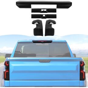 RT-TCZ Light Light Lamp Cover Third 3rd Brake Light Cover Kit Absories Office Expressions for Chevy Silverado 2022 2023 2024 2025 ، Smoked Black