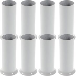 Beaupretty Candle Cover Sleeves 6 Pieces Chandelier Candle Cover, for Chandelier Light Bulbs White 3.14x1.57x1.18inch