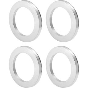 Car Wheel Hub Centric Rings OD 106.1mm to ID 60.1mm Wheels Center Shaft Shock Absorbing Hubrings Aluminum Alloy Silver Tone Durable