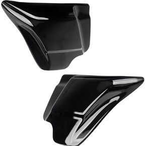 Side Cover Panel for Harley Davidson/Touring/Road King/Road Glide/Electra Glide/Street Glide 1997-2007, Vivid Black, ABS Plastic