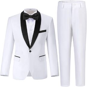 Boys Suits Slim Fit Tuxedos for Kids Ring Bearer Outfits Wedding Dresswear Suit for Boy Formal