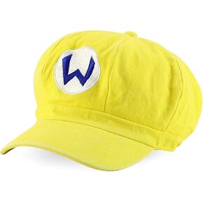 Mario Luigi Pigment Dyed Newsboy Style Cosplay Costume Hat