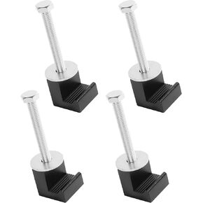 4PCS Car Tools,Truck Tool J Hook Crossover,Car Accessories Truck Toolbox Mounting Kit,Tool Box Clamps for Truck Bed,Aluminum Alloy J Hook Crossover,Fits Almost All Brands and Models of Trucks