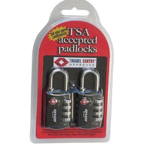 TSA Acceped Padlocks Allow You to Set Your Own Combination and are Easily Recogn