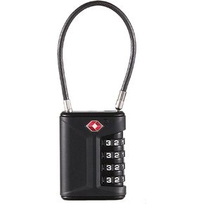 TSA Approved Luggage Locks, 4 Digit Combination Padlocks, 4 Pack, Alloy Body (Green)