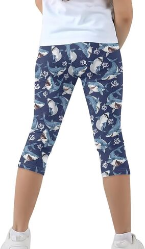 Renewold Girls' Leggings Girls Capri Leggings Yoga Pants Dance Trousers Clothing in Saudi Arabia
