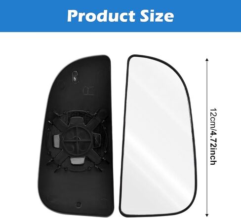 68067730AA Ram Passenger Right Side Lower Mirror Glass Replacement for 2010-2020 Dodge Ram, 1500 2500 3500 4500 5500 Towing Mirror Model, Right Pass Convex Lower Accessories Glass with Removal Tool in Kuwait