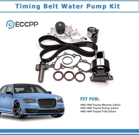 مجموعة حزام توقيت ECCPP مع مضخة المياه متوافقة مع 1993 1994 1995 لـ Toyota for 4Runner 1993 1994 1995 for Toyota Pickup 1993 1994 for Toyota T100 TS26240 ITM240 in Kuwait