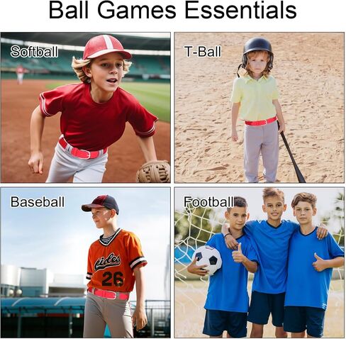 حزام البيسبول للشباب للأولاد ، الكرة اللينة القابلة للتعديل/fastpitch Belt Boys Girls Sports Boys أحزمة موحدة أحزمة الشباب in Kuwait
