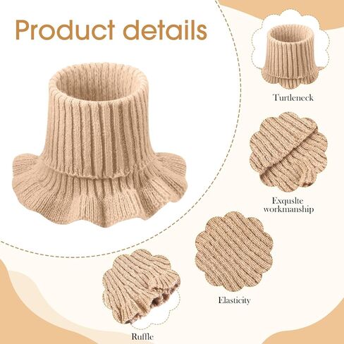 JenPen Winter Fake Turtleneck for Women Dickey Collar Knitted Detachable Half Top Mock High Turtleneck Neck Warm Faux Collar in Saudi Arabia