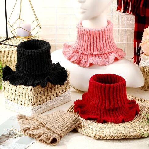 JenPen Winter Fake Turtleneck for Women Dickey Collar Knitted Detachable Half Top Mock High Turtleneck Neck Warm Faux Collar in Saudi Arabia