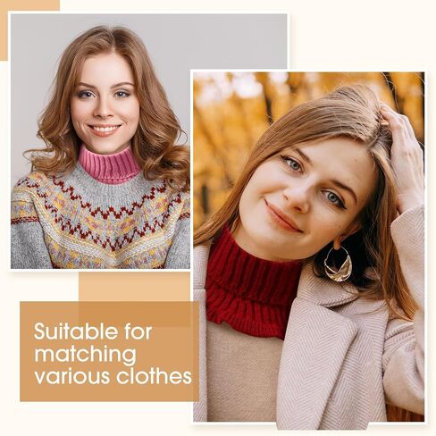 JenPen Winter Fake Turtleneck for Women Dickey Collar Knitted Detachable Half Top Mock High Turtleneck Neck Warm Faux Collar in Saudi Arabia