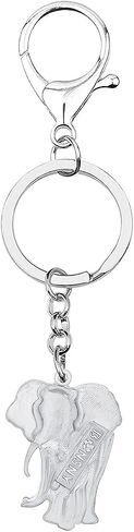 Creative Jungle Elephant Keychain Car Key Handbag Accessories Enamel Alloy Chain Keyring Gifts for Women Girls Charms in Saudi Arabia