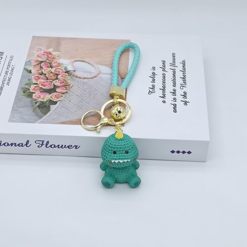 Cute Resin Animals Duck Pig Dinosaur Rabbit Car Key Chain Ring Charm Keychain Pendant For Women Girls Backpack Purse in Saudi Arabia