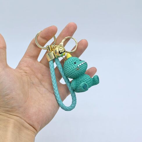 Cute Resin Animals Duck Pig Dinosaur Rabbit Car Key Chain Ring Charm Keychain Pendant For Women Girls Backpack Purse in Saudi Arabia