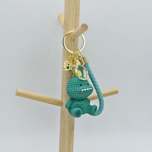 Cute Resin Animals Duck Pig Dinosaur Rabbit Car Key Chain Ring Charm Keychain Pendant For Women Girls Backpack Purse in Saudi Arabia
