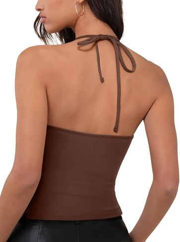 REORIA WOMENS CAMISOLE TANK TOPS CRISS CRISS HANTER TOP DOUBLE CLAND LANDLING BECTING TOPS TOPS Y2K FACATION in Kuwait