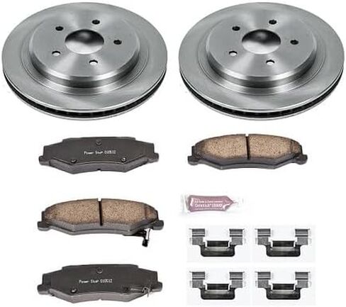 Power Stop KOE1563 Autospecialty Rear Replacement Brake Kit-OE Brake Rotors & Ceramic Brake Pads For Cadillac XLR 2004-2009, Chevrolet Corvette 1997-2013 [Model Specific] in Saudi Arabia